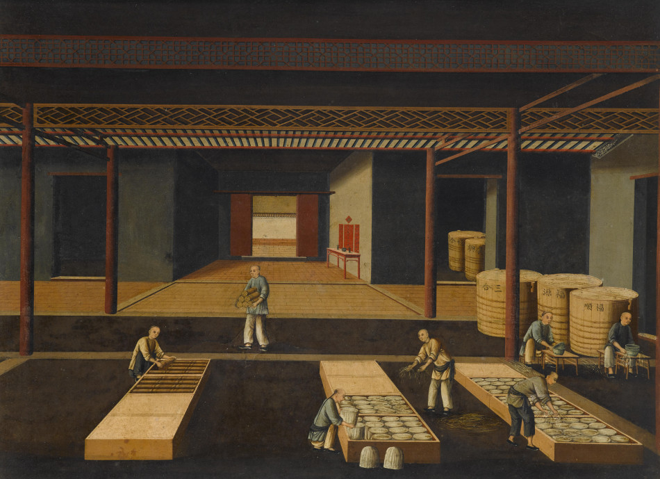 西方油画家笔下的 中国瓷器生产