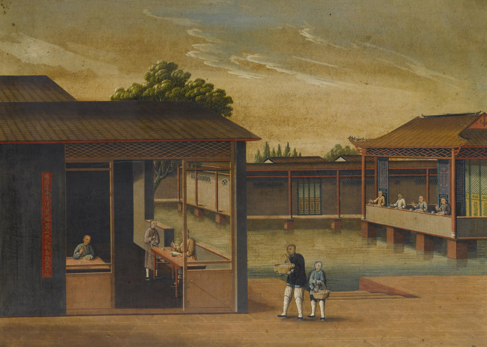 西方油画家笔下的 中国瓷器生产