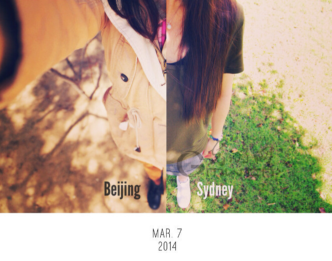 两名女孩PS北京与悉尼跨国“双重生活”