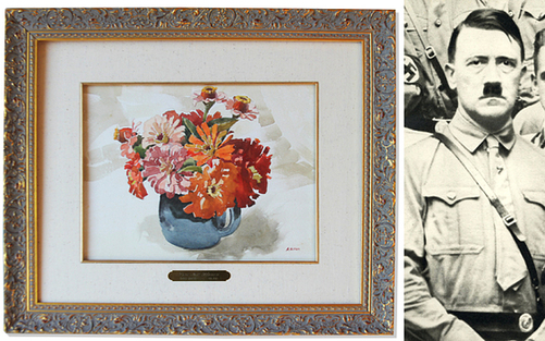 希特勒的静物画将被拍卖 起拍价三万美元
