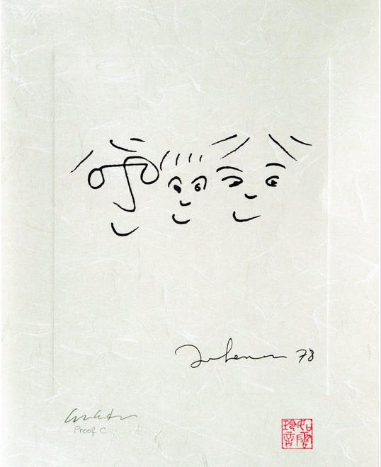 约翰·列侬给儿子画的画
