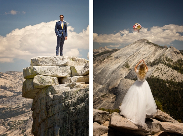 摄影师克服恐高症 登半穹顶为新人拍绝美婚纱照