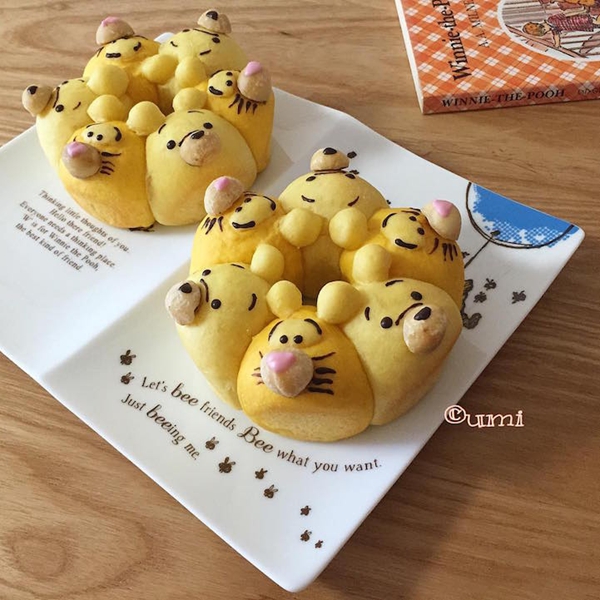 萌翻了！日本面包师烤出3D立体卡通面包