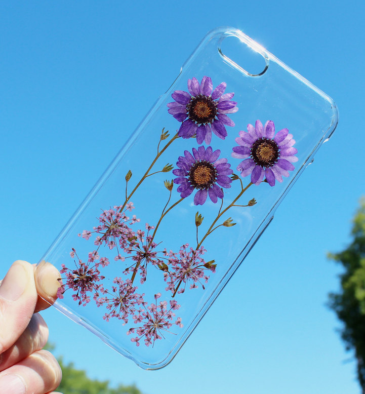 还在拍花你就out了 真花制作的手机壳带给你满满春感