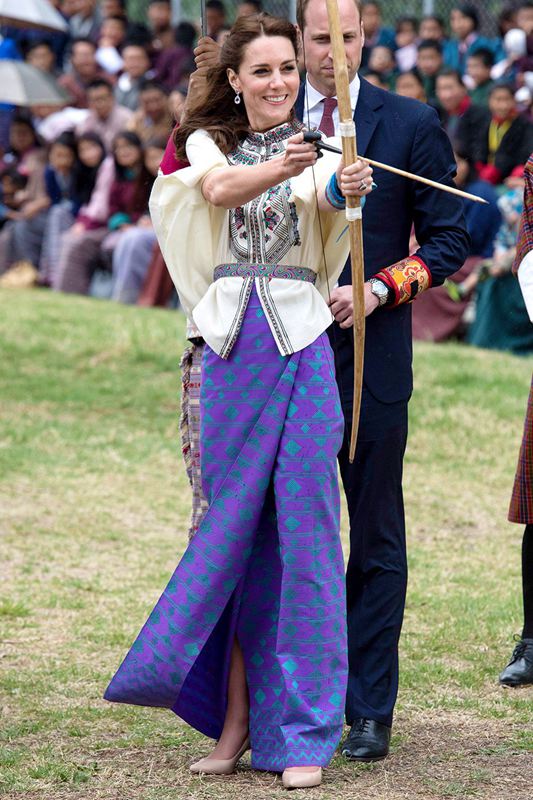 凯特王妃印度不丹之行造型盘点：民族风美翻 依然热爱平价品牌