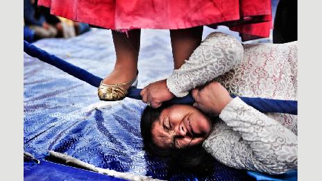 玻利维亚女子摔跤手