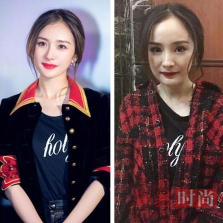 明星P图哪家强? 杨幂无PS显老赵丽颖没差(组图)