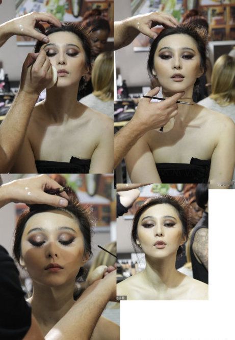 周迅范晓萱秦岚刘亦菲妆前妆后对比 美女明星后台化妆照曝光