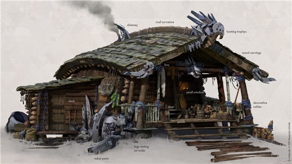 《地平线:零之黎明》精美原画公布 机械恐龙下