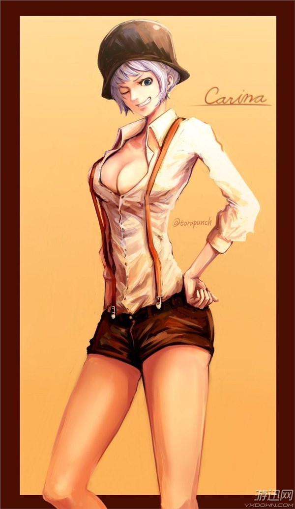 国外大触绘制水彩风《海贼王》画作 娜美汹涌大波太迷人