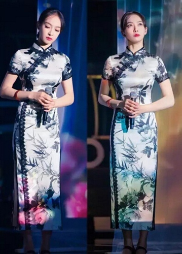 同穿旗袍的鞠婧祎、刘亦菲、杨幂,baby画风区别好大!