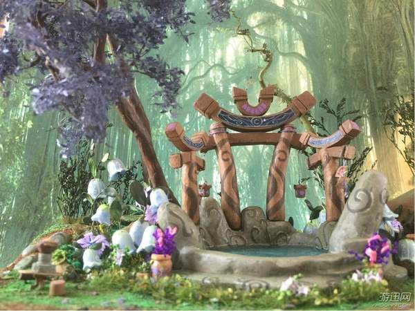 玩家手工打造《魔兽世界》梦境林地 月亮井细节超赞