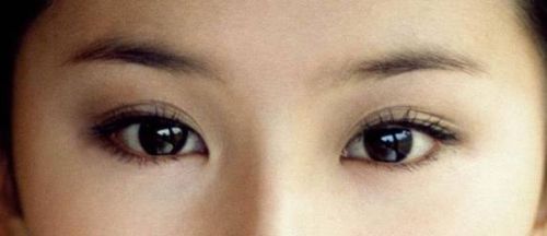 其实缺憾的地方就在于刘亦菲的眼睛,内眼角稍有内眦赘皮,眼珠子也比
