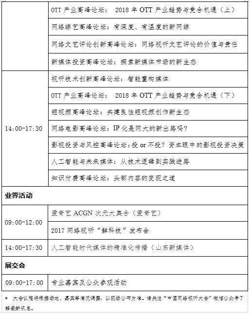 第五届中国网络视听大会将于11月29日在成都召开