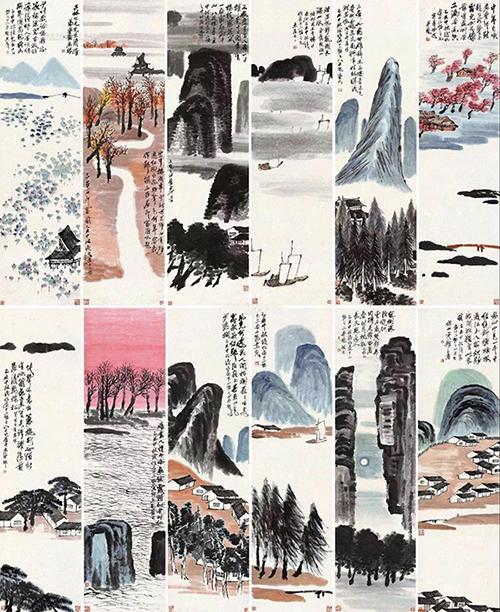 中国最贵艺术品诞生 齐白石《山水十二条屏》拍出9.3亿