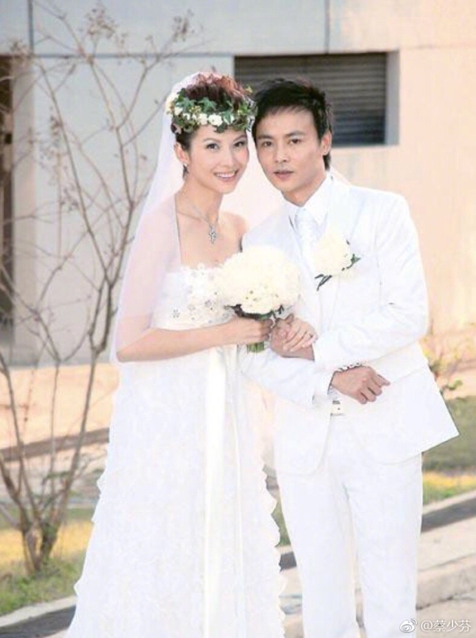 蔡少芬张晋结婚十周年再拍婚纱照 一家人温馨幸福