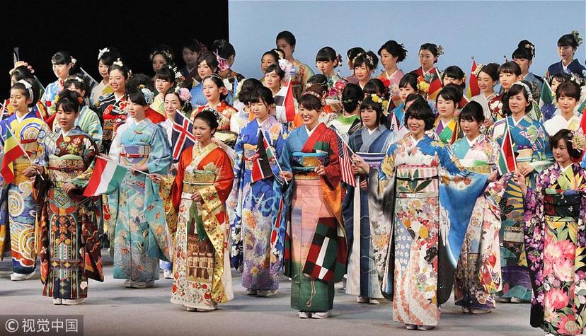 为迎接东京奥运会 日本定制了196套各国特色和服，中国款堪称惊艳！