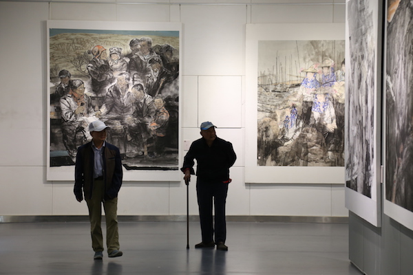 “纪念周恩来诞辰120周年”全国中国画作品展全国巡展在宿迁市美术馆开展