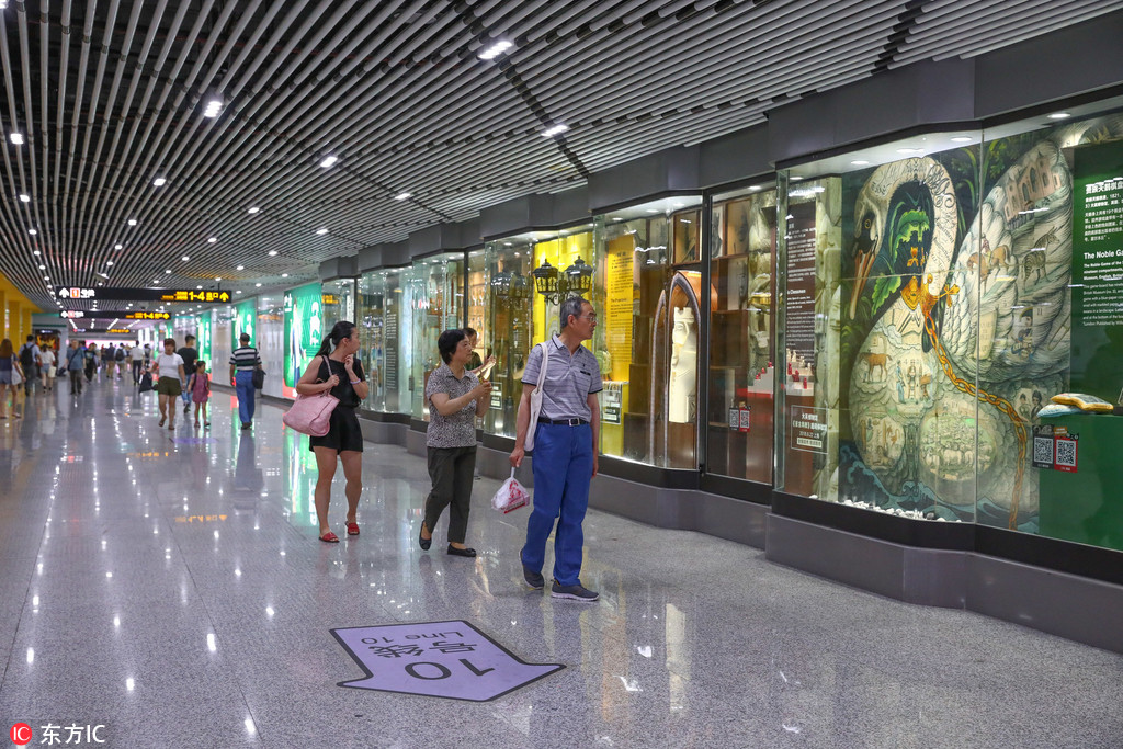 不出国门欣赏世界级珍品 大英博物馆展览空降上海地铁