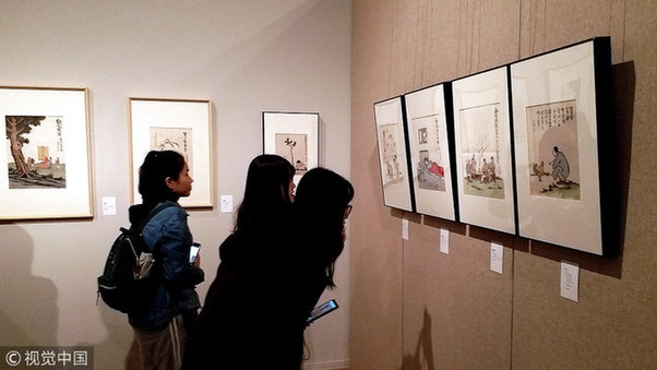 丰子恺漫画展在京展出百余原作 大师朴素情怀滋润几代国人