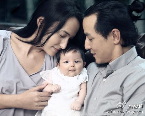 吴彦祖爱女容貌首度曝光 中文名吴斐然