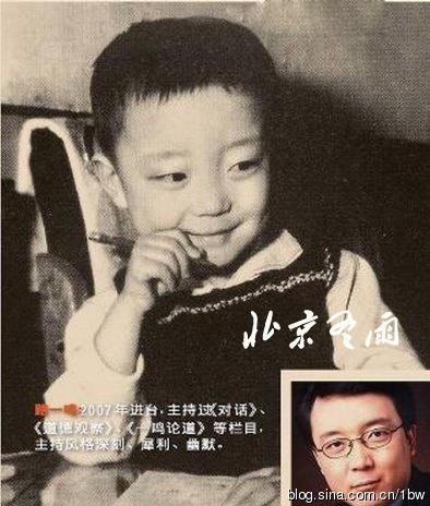 撒贝宁白岩松 央视名嘴罕见青涩童年旧照被曝光