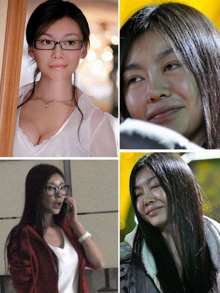 女星卸妆真面目 章子怡惨变路人