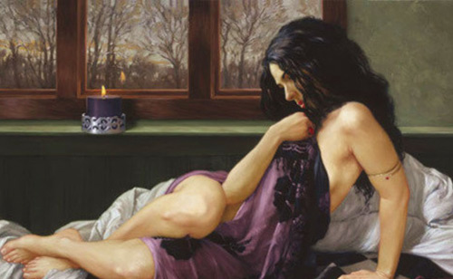 诗意的火花：美国画家布莱斯的人体油画欣赏