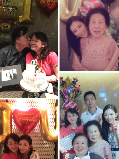 林志玲陪父母过生日 全家出镜被赞颜值都很高