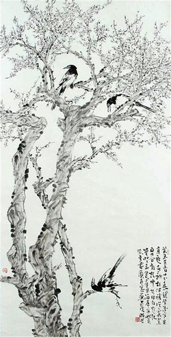 中国画家郝明然的花鸟艺术