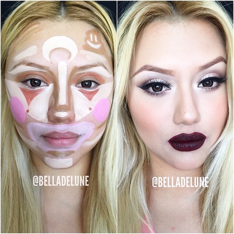 化妆的魔力：戴上脸谱一样的面具