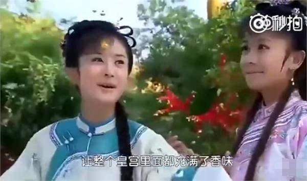 新旧版《还珠格格》香妃引蝴蝶 一个美如画一个竖汗毛