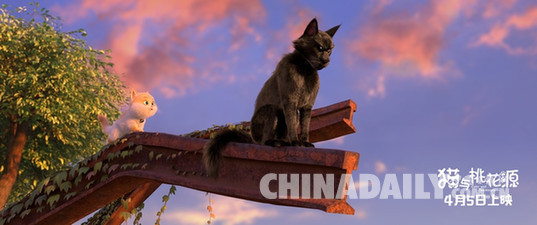 《猫与桃花源》曝终极海报预告片 打造4月最强家庭动画电影