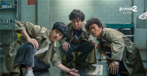 《唐探2》初次怒放媒体探班 刘昊然“爆料”王宝强纽约苦练英文