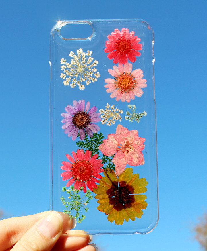 还在拍花你就out了 真花制作的手机壳带给你满满春感