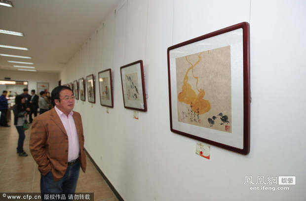 倪萍转型变画家办国画展 单幅作品拍150万