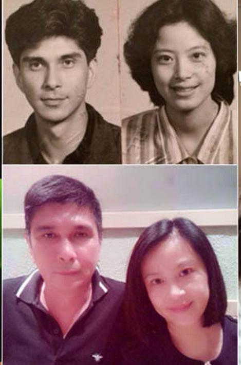 02>02 娱乐资讯 angelababy曾在微博曝光爸妈年轻和现在的照片